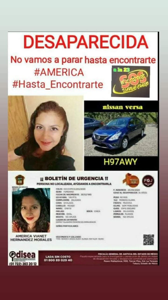 monacofelipe's tweet photo. América Vianet está desaparecida desde el 25 de septiembre. Es mamá. Es chofer de @Uber_MEX y @DiDi_Mexico. La desaparecieron en #Chimalhuacán mientras trabajaba para las aplicaciones. ¿Dónde está? /// RT y ayuda, por favor. https://t.co/RBi7K9kVaZ