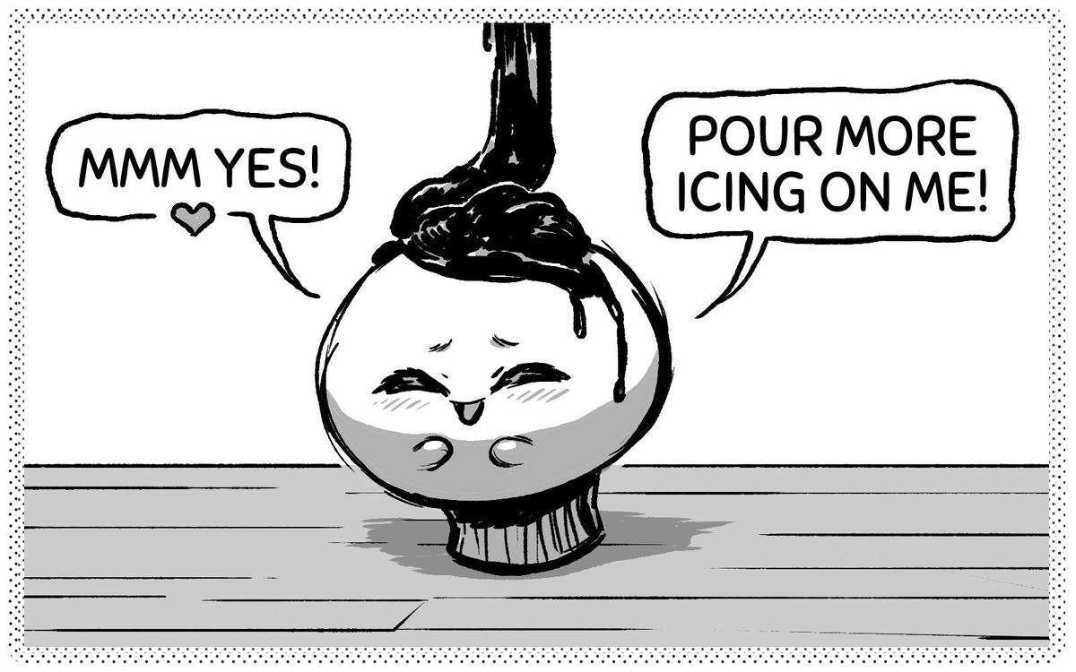 Gonna be working on some more Hush Muffins comics on my art stream tonight! Been having a blast making these again after so long. ?? #hushmuffins