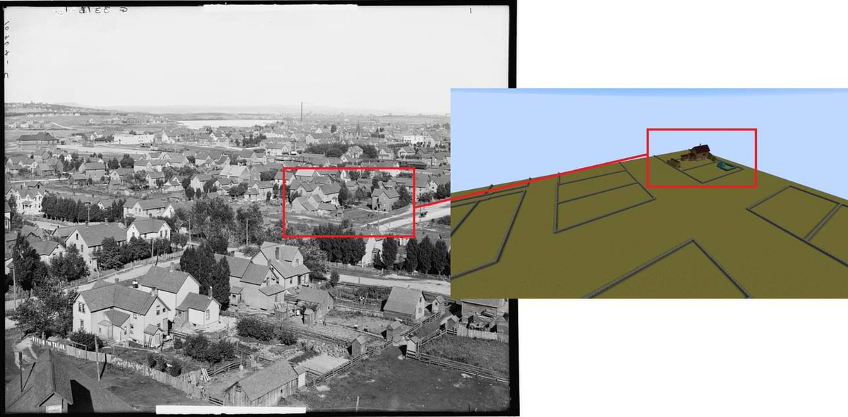 KeweenawNPS's tweet photo. #MondayMinecraft report: our recreation is growing. We have been working @ the intersection of Oak & 10th Sts. ๐ธ of some houses taking shape. Looking for builders! Email james_schwaderer@nps.gov for more. #KeweenawMinecraft #BuildYourHistory #BuildYourLandscape #FindYourPark https://t.co/t2OnOzugSF