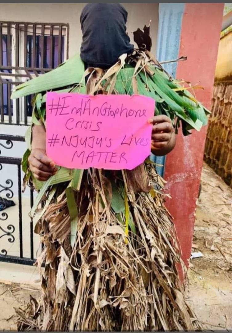 BenjaminClems's tweet photo. It has reached it's highest level , even Juju says stray bullet could kill them too because their own lives matter. 
#JujuLivesMatter
#SouthernCamerooniansLivesmatter
#EndTheGenocideInSouthernCameroon
#TalksNotGuns.
#UNSC. https://t.co/GgCL1VGwN6