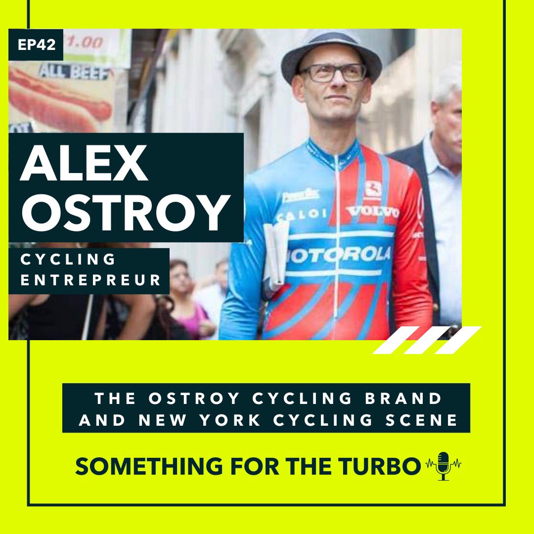 unfoundcc's tweet photo. Ep 42 is out now. Superb catch up with @ostroynyc founder Alex Ostroy about his background, the NYC cycling scene, community building and lots more. Find your pod platform: https://t.co/hYJPF60sgL @nyvelocity https://t.co/EW61kfc1nK