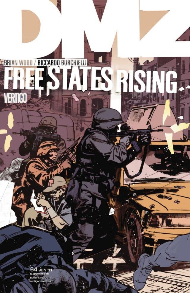 THREAD: What would civil war really look like in the US? Obvsly the only place to look for answers is dystopian sci-fi comic literature and one in particular has eerie parallels w today. DMZ which envisioned 100's of militia groups rising up against a gov loathe to fight them