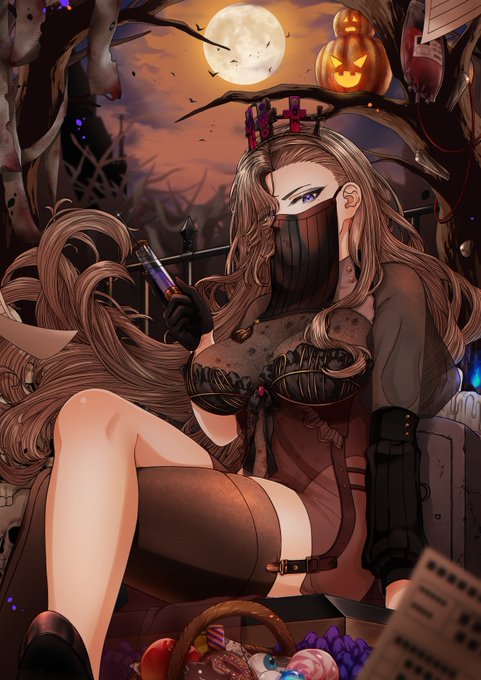 ハロウィン当日に上げる予定だったイラスト🎃
全体的に異様に時間が掛かってしまい💦ようやく今日完成(大遅刻)見てくれるとめちゃんこ嬉しいです 