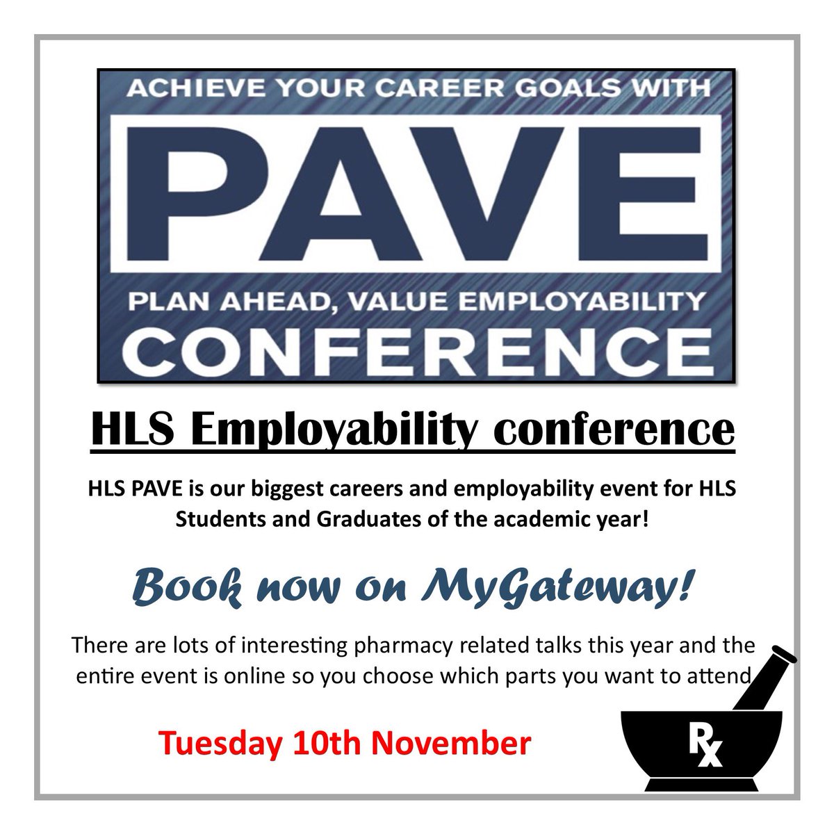 DMU Pharmacy Society tweet media