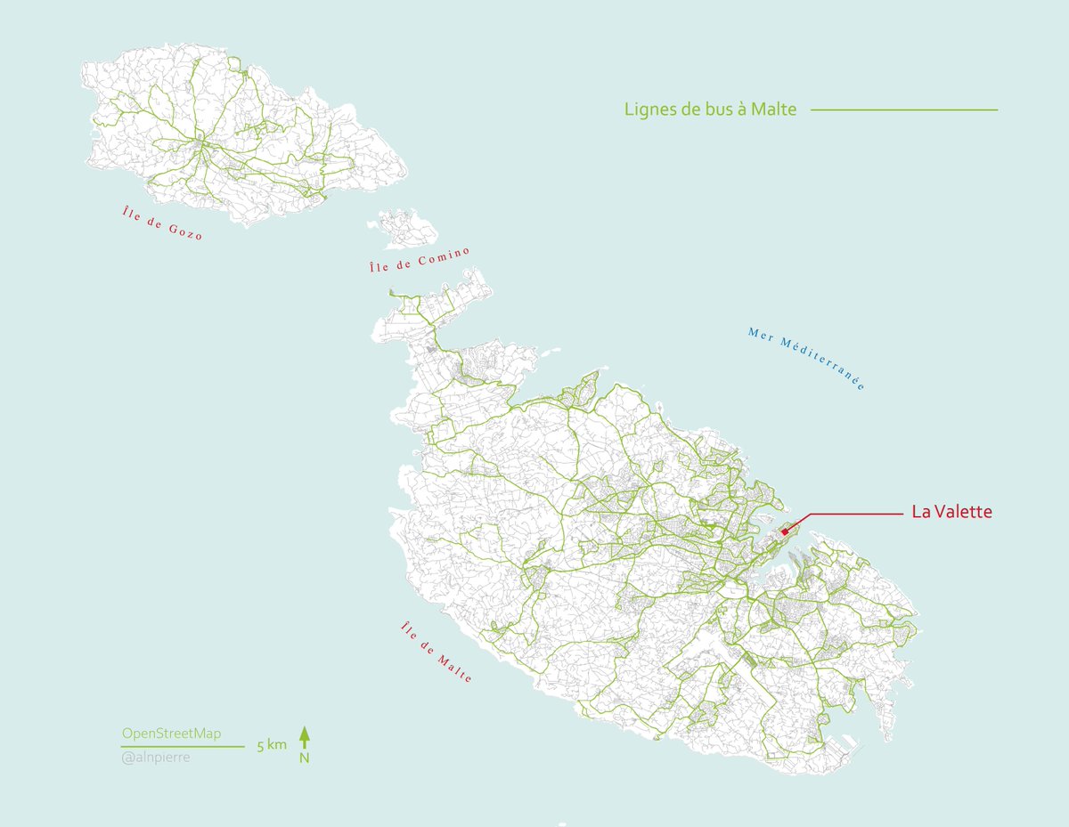 alnpierre's tweet photo. En souvenir de l'été 🌅 "🔊Il-waqfa li jmiss : Spinola..."

Les lignes de bus à Malte 🇲🇹

#30DayMapChallenge Jour 2 - Lines

De nouveau avec des données @openstreetmap 📍 https://t.co/AGN1r53CAK