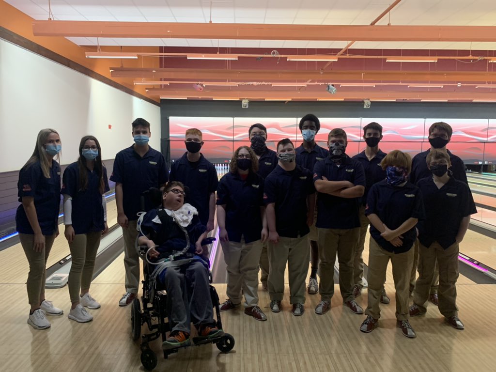 ROrtmeier's tweet photo. Opening day of Unified Bowling!  Thanks to the Antlers, Wolves, and Dragons for participating!  #rollstorm @ElkhornPS_ESHS @SpecialOlympics @nsaahome https://t.co/ihiZfdT6J3