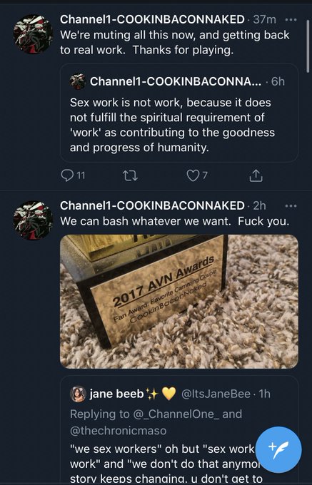 i&rsquo;m sorry to contribute to bacon couple chaturbate discourse but let me remind u that awards literally