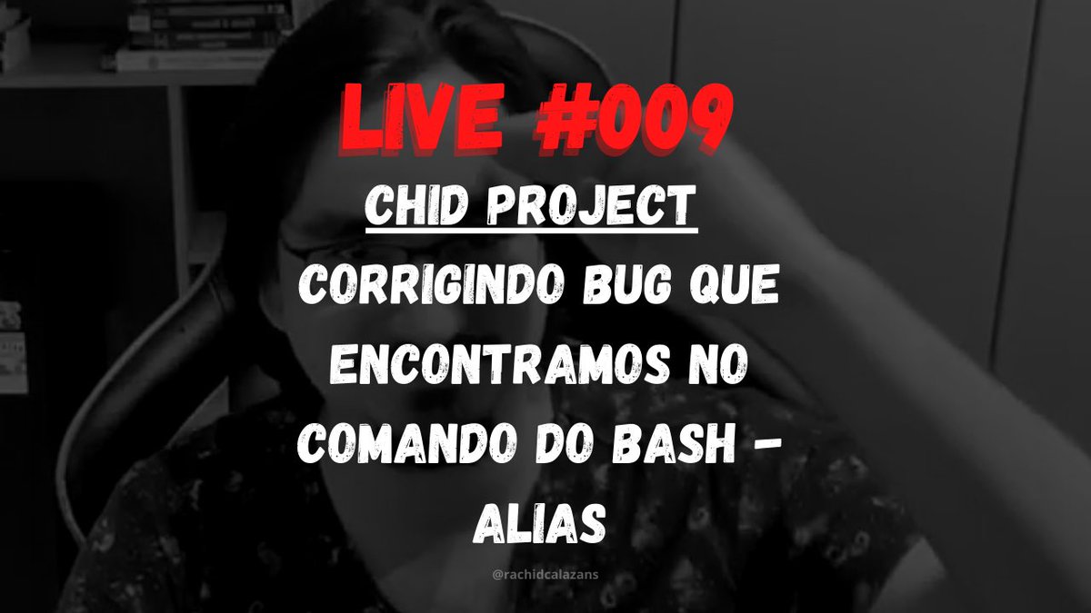 rachidcalazans's tweet image. Fala champs, beleza? 
Live #009 no qual mostro como corrigir um bug no Chid Project, está editada e publicada no meu canal do youtube. 
Link para acesso: youtube.com/watch?v=438lpk…
#liguagemdeprogramação #javaweb #carreiradeti #devopsengineer #programmer #programming