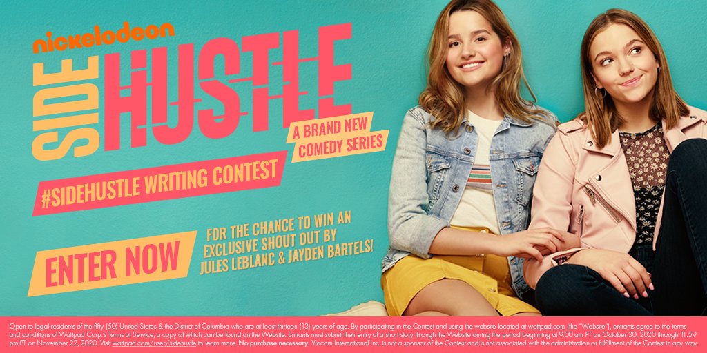 Calling all writers 📝 Tell @wattpad about a #SideHustle you’d start if you were in a sticky situation. Best entry will win a shoutout from Jules & Jayden! Full details, rules & enter at wattpad.com/user/sidehustle.