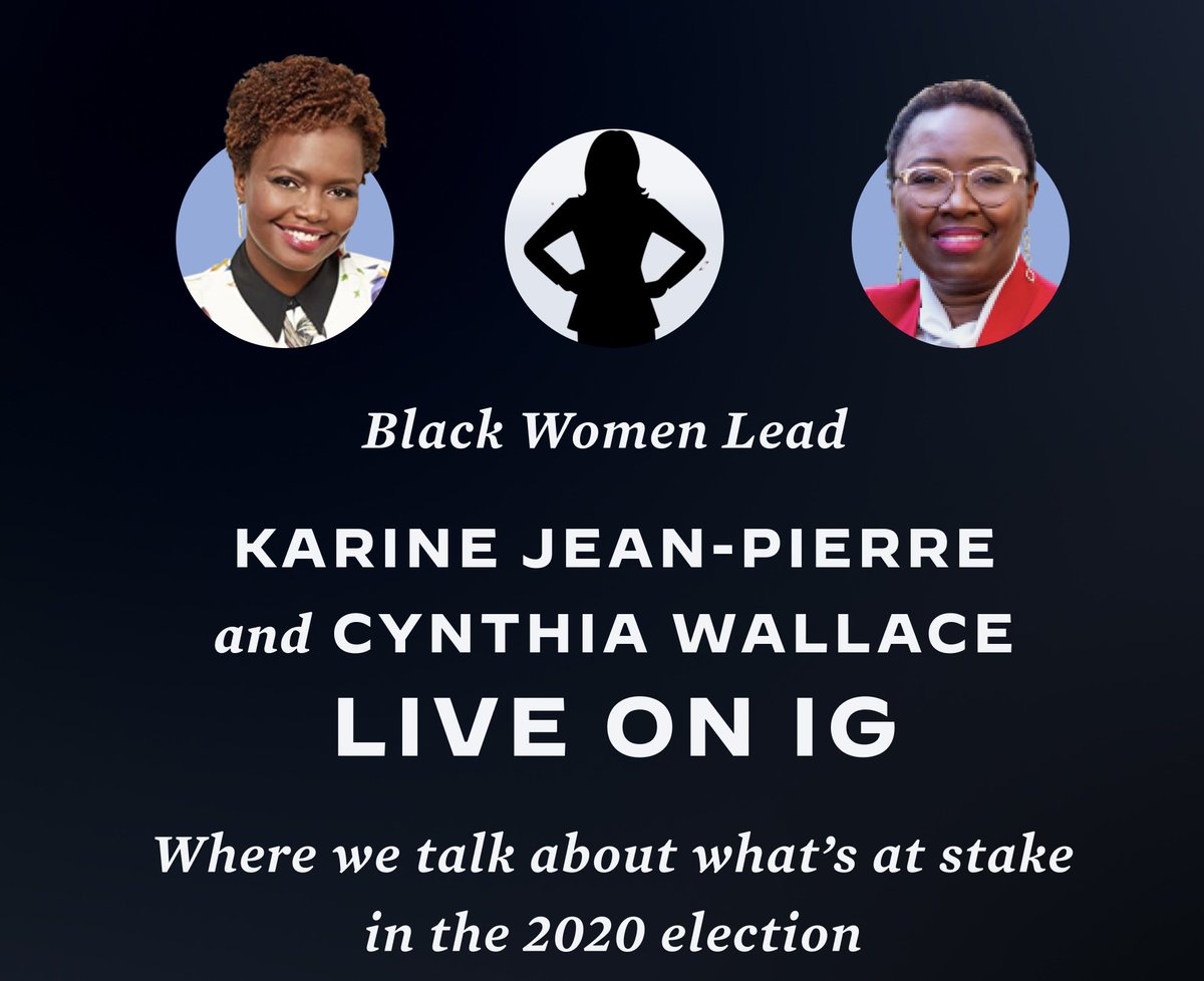 CynthiaLWallace's tweet photo. In case you missed it, here’s the link to @K_JeanPierre’s #TeamJoeTalks with #CynthiaWallace:

https://t.co/iRvs8TliSV

They discussed why Cynthia chose to run, what’s at stake with #Election2020  &amp; how you can help elect #WallaceForCongress!

#NC09  #NCPol #vote #blackwomenlead https://t.co/F2RxYQBnUJ
