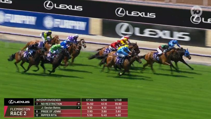 ignite_graphics's tweet photo. It's finally here! It's all happening NOW! Hope you are watching the #melbournecup along with us.  ✨🏇🏇

#flemington l #lovecupweek #lexusaustralia #peoplescup  #lovethehorse  #melbournecupcarnival  #broadcastgraphics  #viz @flemingtonvrc @10sportau @10playau  @lexusaustralia https://t.co/hypFgE0XZ5