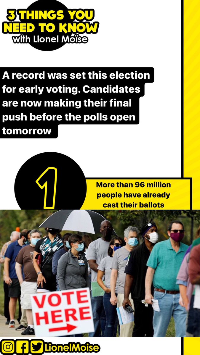 LionelMoise's tweet photo. Here’s #3ThingsYouNeedtoKnow today: #EarlyVoting #HarrisCountyTX #Vote2020 https://t.co/55j6PmVzUX