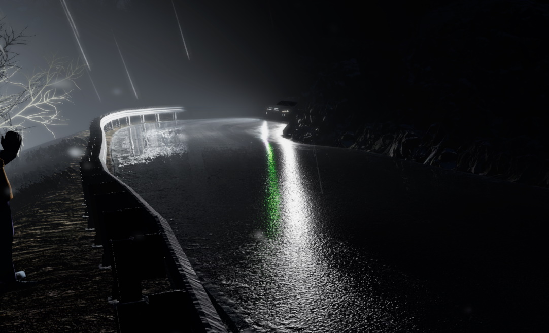 MDX_Mashups's tweet photo. @WRCTheGame Example of the green headlight reflections 
MC Luceram, evening, storm (bloom off) https://t.co/DT5rxqYz4y