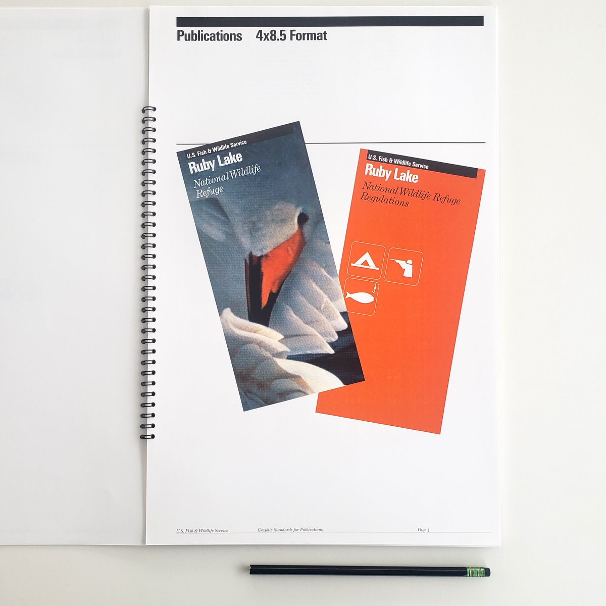 VignelliCenter's tweet photo. It's #manualsmonday! (almost) Every Monday an excerpt from a #standardsmanual from the #archives. #Vignelli Associates publication #design program for @USFishWildlife from 1995. #DesignArchives #vote More: https://t.co/7ch843sIyP https://t.co/GRnDHTfsal