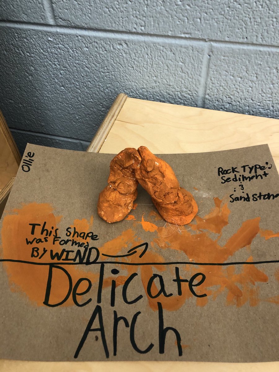 STEMFrisco's tweet photo. 5th Grade sculpts these beautiful Landform Models. https://t.co/yPrUMhQs3b