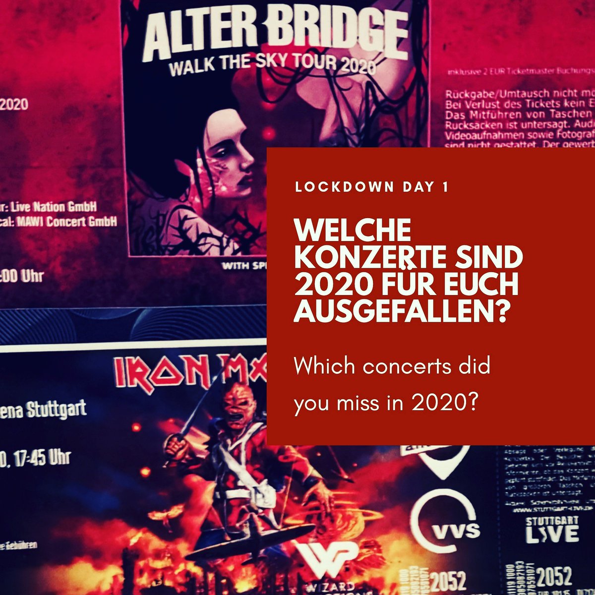 Auf welche Konzerte musstet ihr 2020 verzichten? #AlarmstufeRot #ohneKunstundKulturwirdsstill #ohnekunstwirdsstill #REDALERT