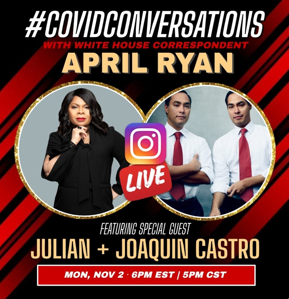 UPDATE! I got them both 🙌🏾🙌🏾🙌🏾
Join me tonight in less than 45 mins (6PM EST) on my IG LIVE for #COVIDConversations with the dynamic duo - @JulianCastro + @JoaquinCastrotx