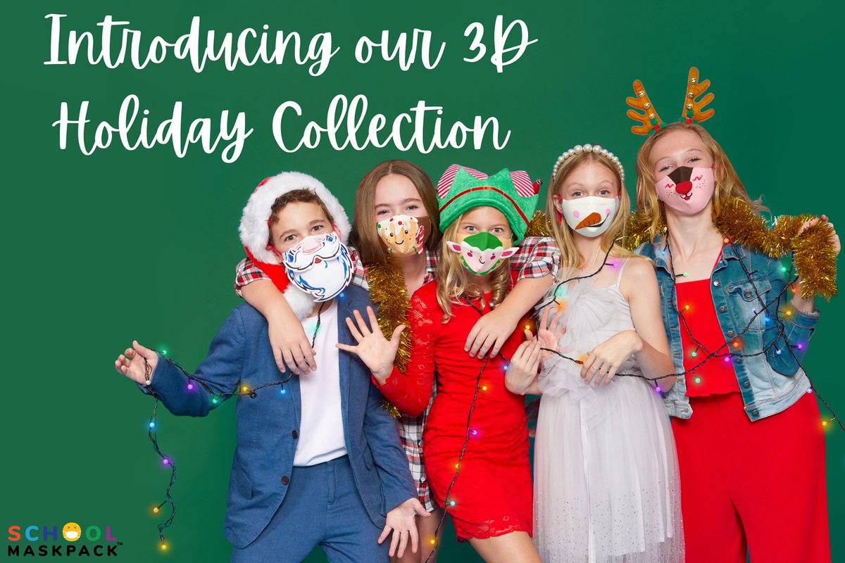 schoolmaskpack's tweet photo. Ho, ho, hold up! Our Holiday Collection is here! See our NEW 3D Holiday Collection Mask Packs for kids, teens and adults! 🎅 

Pre-order now*: https://t.co/jslzi5nwAi 

#schoolmaskpack #holidaymasks #maskup #maskon #mask https://t.co/WKaAaLX1Br
