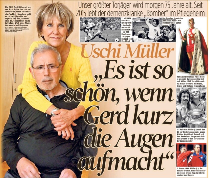 Bayern Germany On Twitter Uschi Muller Wife Of Bayern Legend Gerd Muller He Eats Next To Nothing Can Hardly Swallow Lies In Bed For Almost 24 Hours Has Only A