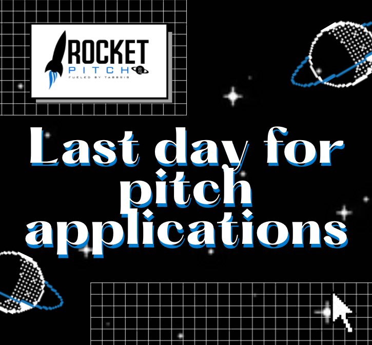 ✨DEADLINE IS TONIGHT!✨ It’s your last chance to submit an application for our Rocket Pitch 2020! Apply here ➡️ docs.google.com/forms/d/e/1FAI…