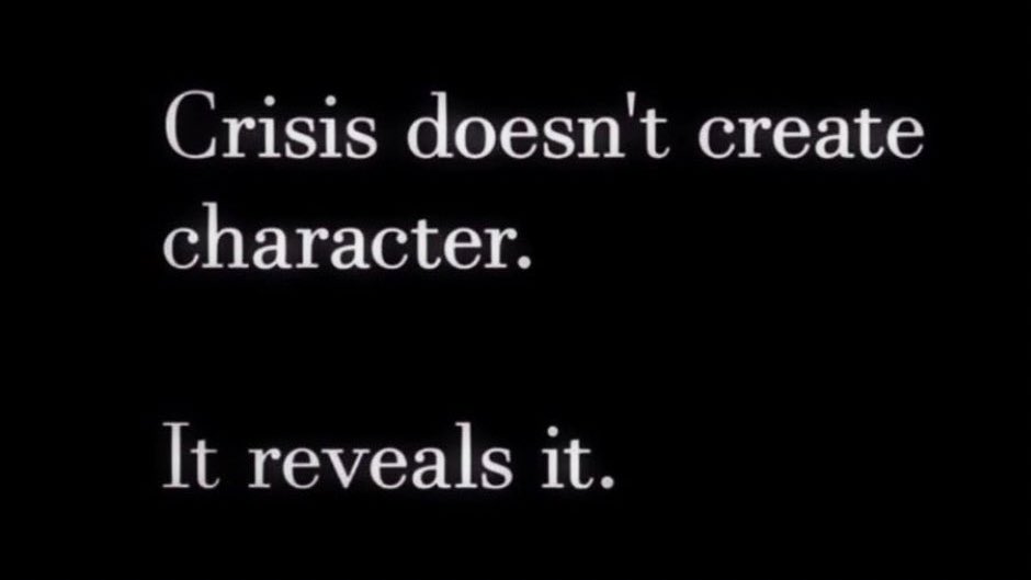 Profound quote during these profound times.