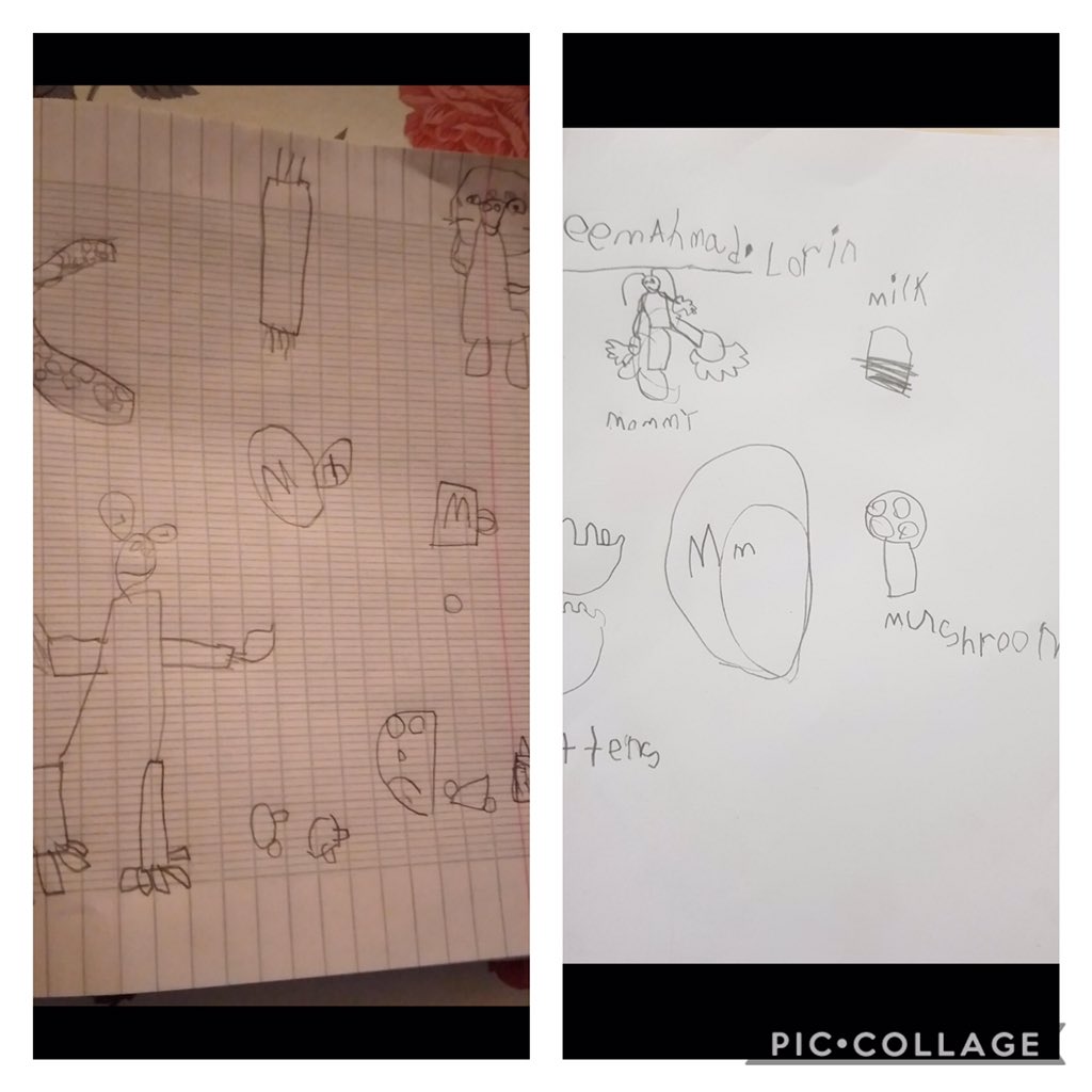 HneinehLorin's tweet photo. Its letters time,KG 3 C learners are drawing and presenting items of letter M m with a lot of excitement ❤️👍🏻💪🏼😍 @DawhaHighSchool @FThaalby https://t.co/wPZOyzO3ZH