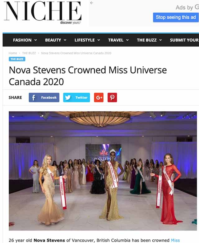 Miss Universe Canada On Twitter Read The Full Article On Nova Stevens Miss Universe Canada 2020 On Niche Muc Muc2020 Missuniversecanada Missuniversecanada2020 Missuniverse Missuniverse2020 Https T Co Da8k3hixqn Https T Co B8cfyiluio