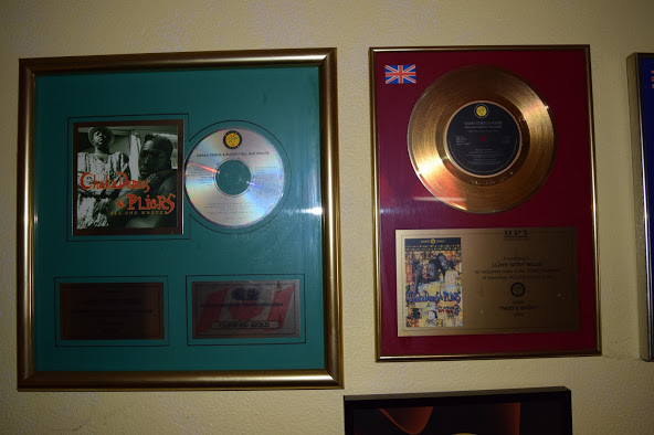 he also has a bunch of music awards, some for the song itself, and others because apparently the tune is very good so its gotten sampled a lot, including on a chris brown song, as well as nicki minaj and several latino artists