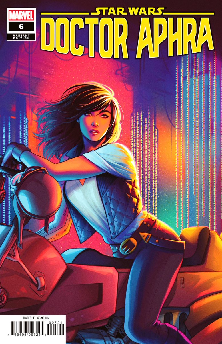 heyjenbartel's tweet photo. My variant for Doctor Aphra #6, available at your LCS this month! 🤓✨ https://t.co/NHURBiuLYx