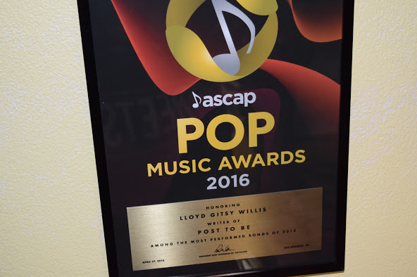 he also has a bunch of music awards, some for the song itself, and others because apparently the tune is very good so its gotten sampled a lot, including on a chris brown song, as well as nicki minaj and several latino artists