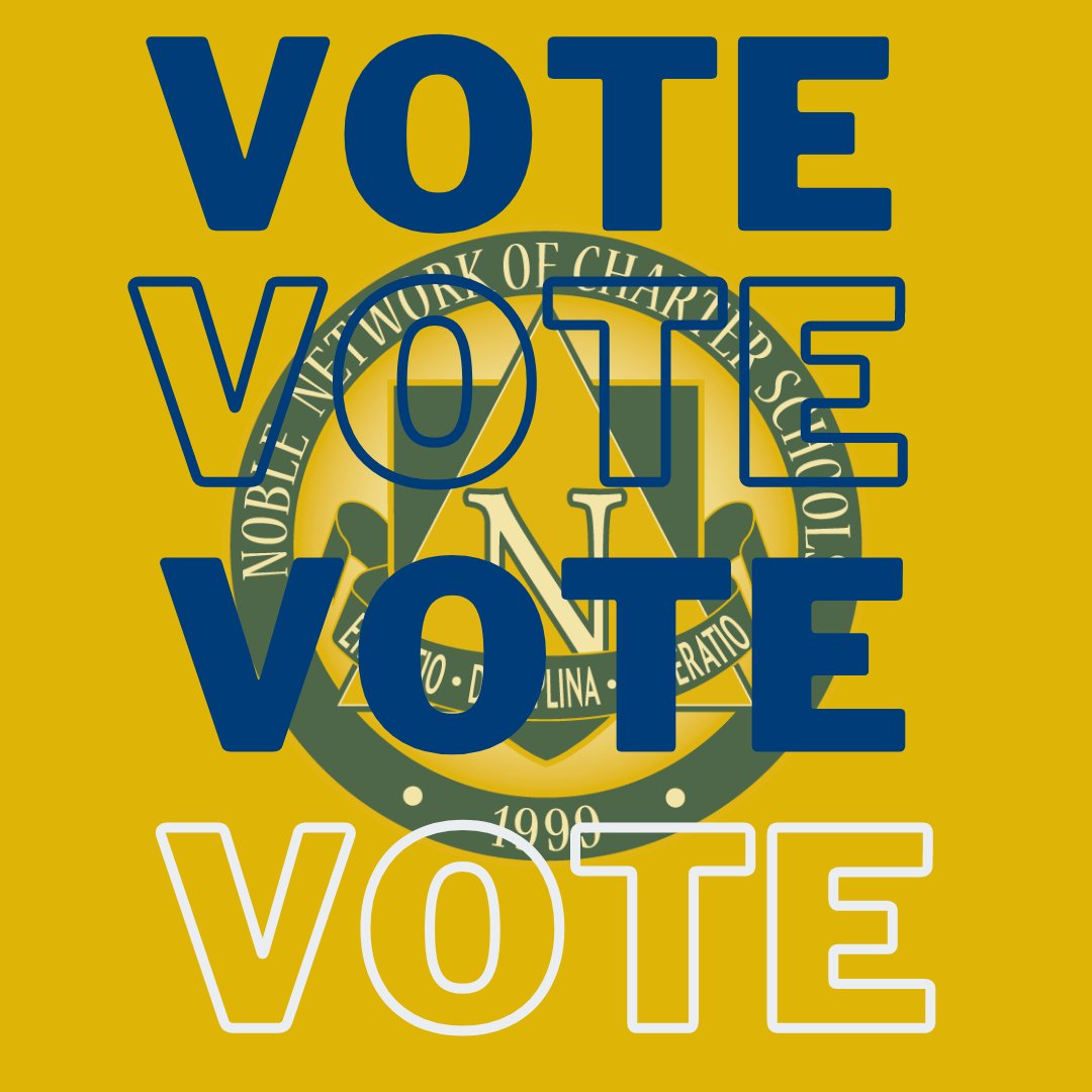 BeNobleSchools's tweet photo. Election day is tomorrow - November 3rd. All Noble schools are closed for election day...be sure to go vote if you haven't already and encourage a friend or family member to exercise their right to vote as well. #noblevotes #vote #BeNoble https://t.co/6MiTTOkbj0