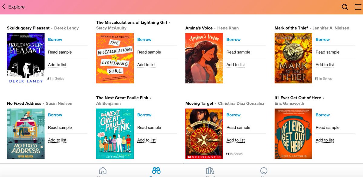 HSDlibraries's tweet photo. All 2020-2021 OBOB titles have been added to Sora! Sweet! #READhsd https://t.co/nZ1GJGeEkP https://t.co/KdfkWP4vAA