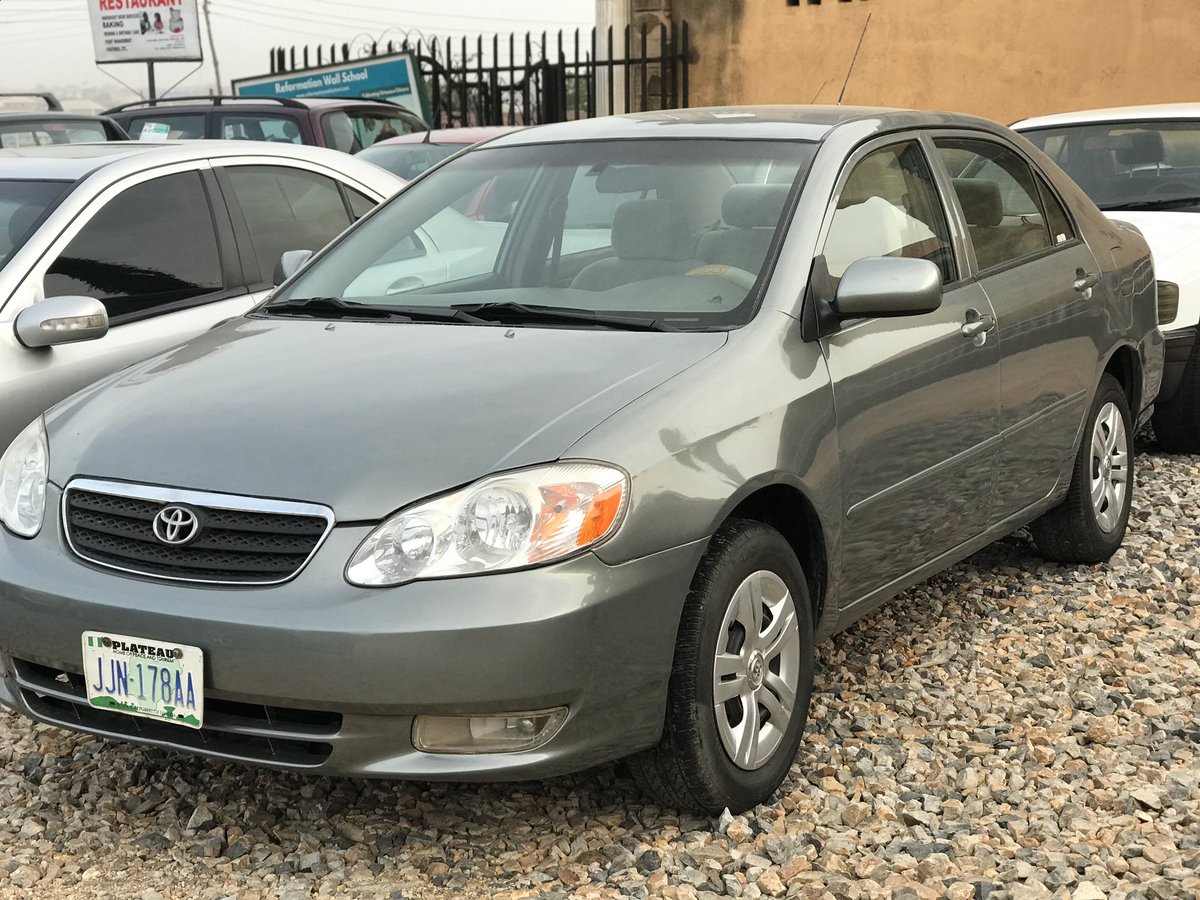 Joscars_'s tweet photo. NIGERIAN USED❗️❗️❗️
TOYOTA COROLLA LE 2004 MODEL WITH ORIGINAL CUSTOM DUTIES
▶️AUTOMATIC TRANSMISSION
▶️V4 ENGINE
GOING FOR JUST 1.450M NEGOTIABLE
LOCATION ▪️JOS✔️
CALL OR CHAT US ON
📞08141171493
TO SCHEDULE FOR INSPECTION
#AssistantAllah https://t.co/RZ8yZzBqmF