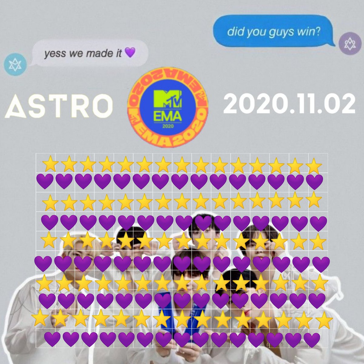 annytAroha1's tweet photo. @AstroUnitEsp @mtvema @offclASTRO Después subo el resto de las planillas #PARTEAM/#AROHA/#ASTRO_MTVEMA2020/#BestKoreanAct/#ASTRO | #아스트로 ] @offclASTRO] https://t.co/JoD4IP7q4r