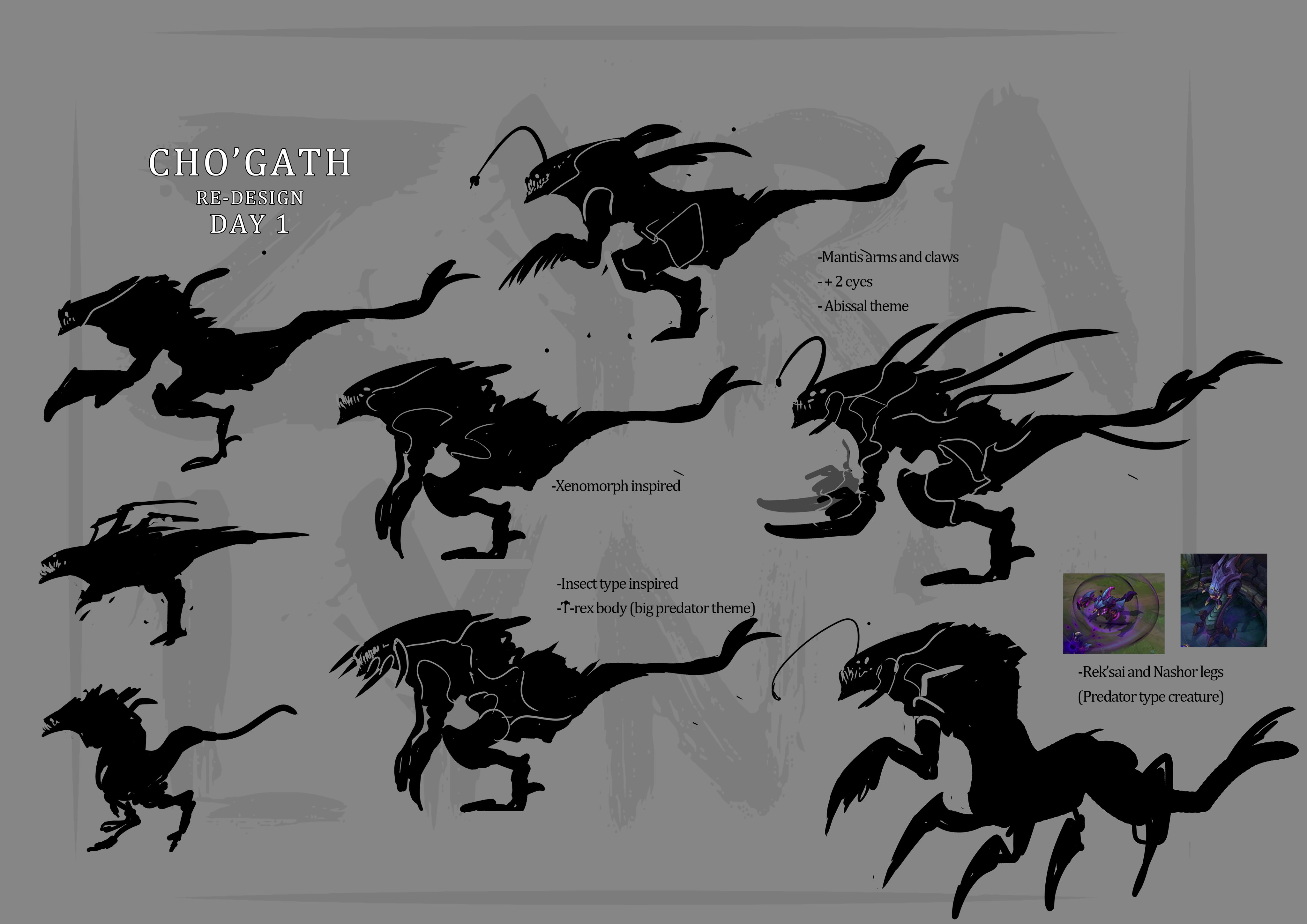 Rediseño de Cho'Gath. Fuente Twitter @Zyralynn_art