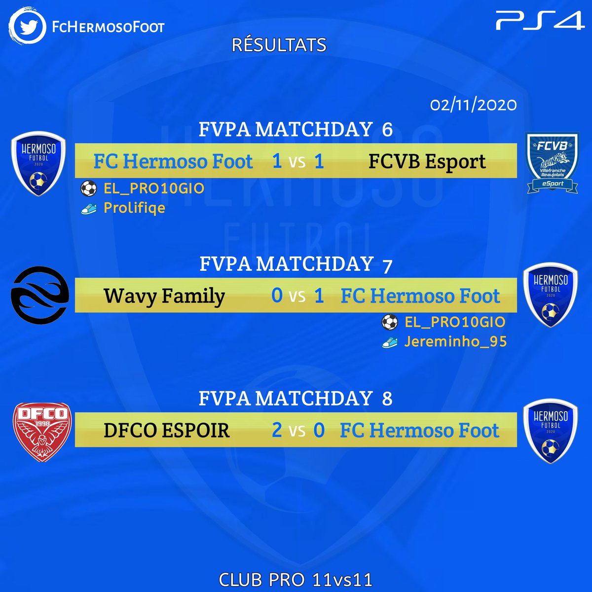 Gg à tous <a href="/FCVB_officiel/">FC Villefranche Beaujolais</a> @Wavy_Family <a href="/DFCO_Officiel/">Dijon FCO</a> Espoir.