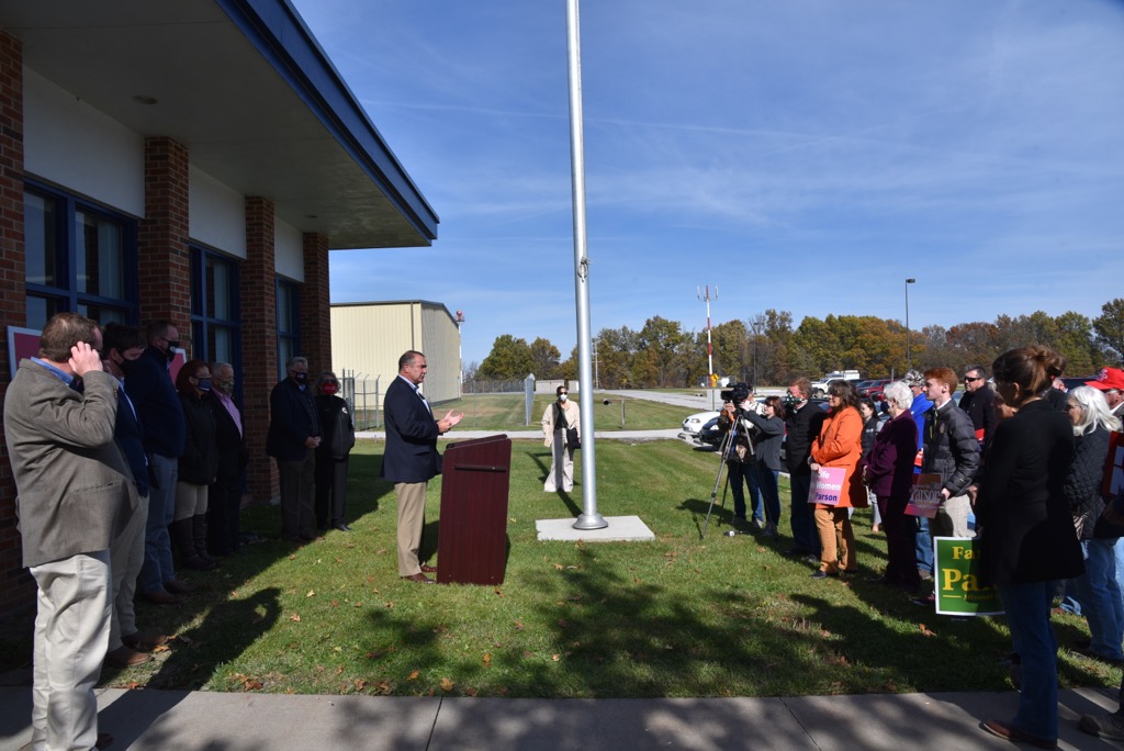 MikeLKehoe's tweet photo. After Jeff City, we visited St. Joseph, Kirksville, Palmyra and Cape Girardeau today to encourage Missourians to Get Out The Vote! On to Barry County! One more day Missouri! #KeepMoRed! https://t.co/cFxhzNOaRm