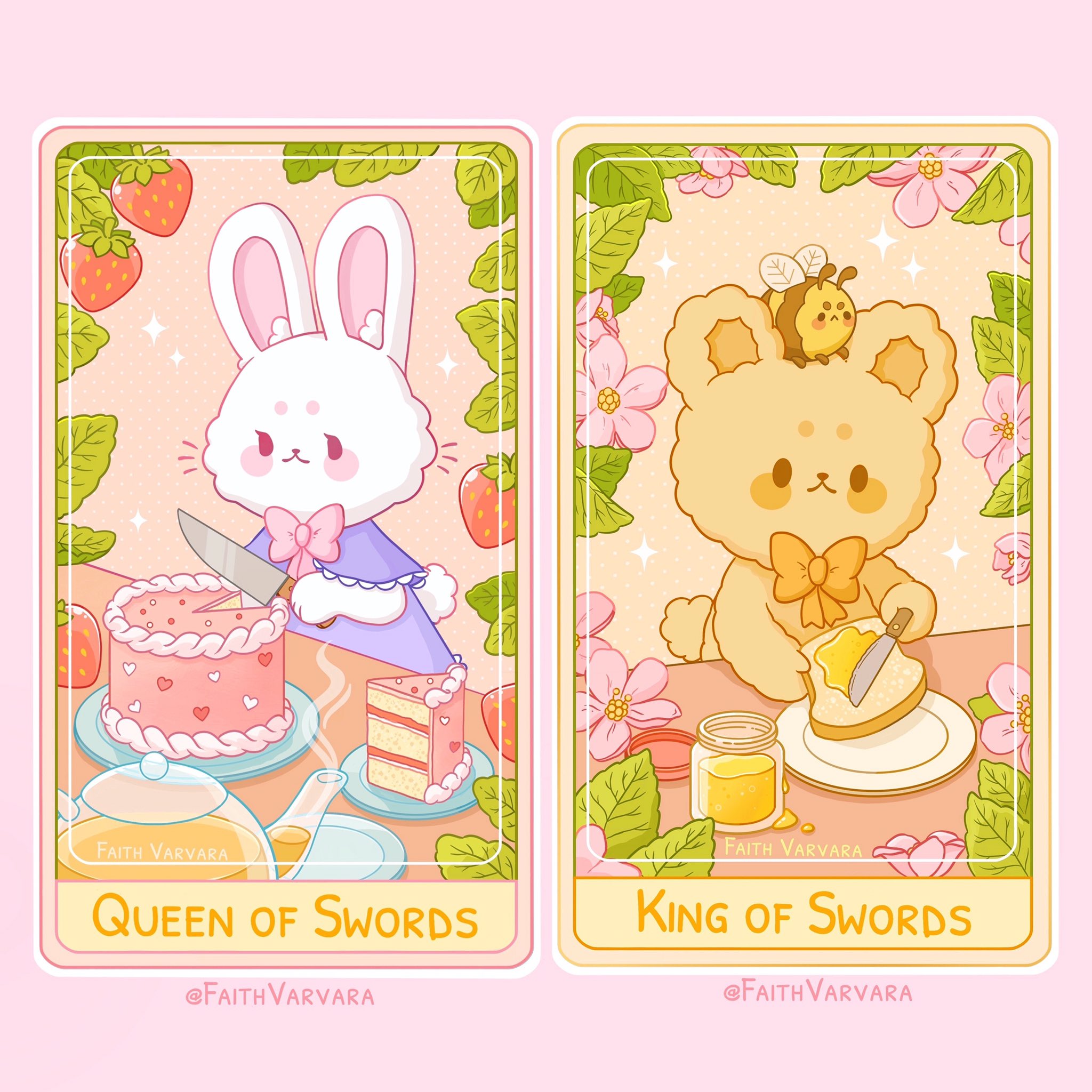 Twitter 上的 faith Varvara："🌿Just submitted my Tarot deck Kickstarter for  review!! This has been my biggest project yet! I've spent the last three  months on illustrating the 78 card deck! I'm hoping