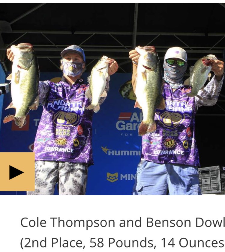cole_t80's tweet image. 2nd place finish in the @bassmaster college national championship. Classic bracket at Lay Lake is up next on Nov. 17. #livetofish