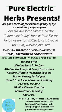 ElectricHerbs's tweet photo. @Vegcookbook Yes of Course! If you follow our Facebook Page we post lots of info daily @Pure Electric Herbs. If you would like more info I will be happy to extend a 1st time free courtesy consultation 15 min! Thank you for your interest! PEH https://t.co/64FIKjUufQ
