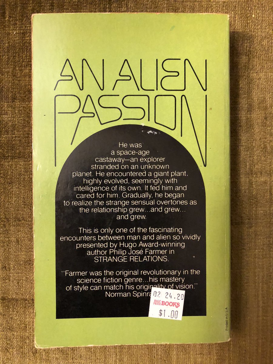 Two different covers for Strange Relations, which is actually a pretty good collection of human-alien sex stories. I especially love that Panther edition, but...