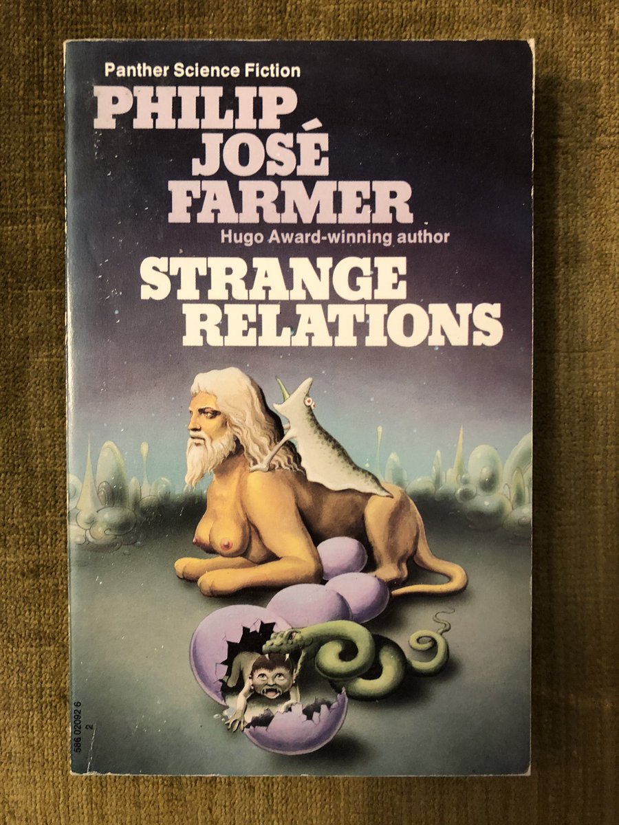 Two different covers for Strange Relations, which is actually a pretty good collection of human-alien sex stories. I especially love that Panther edition, but...