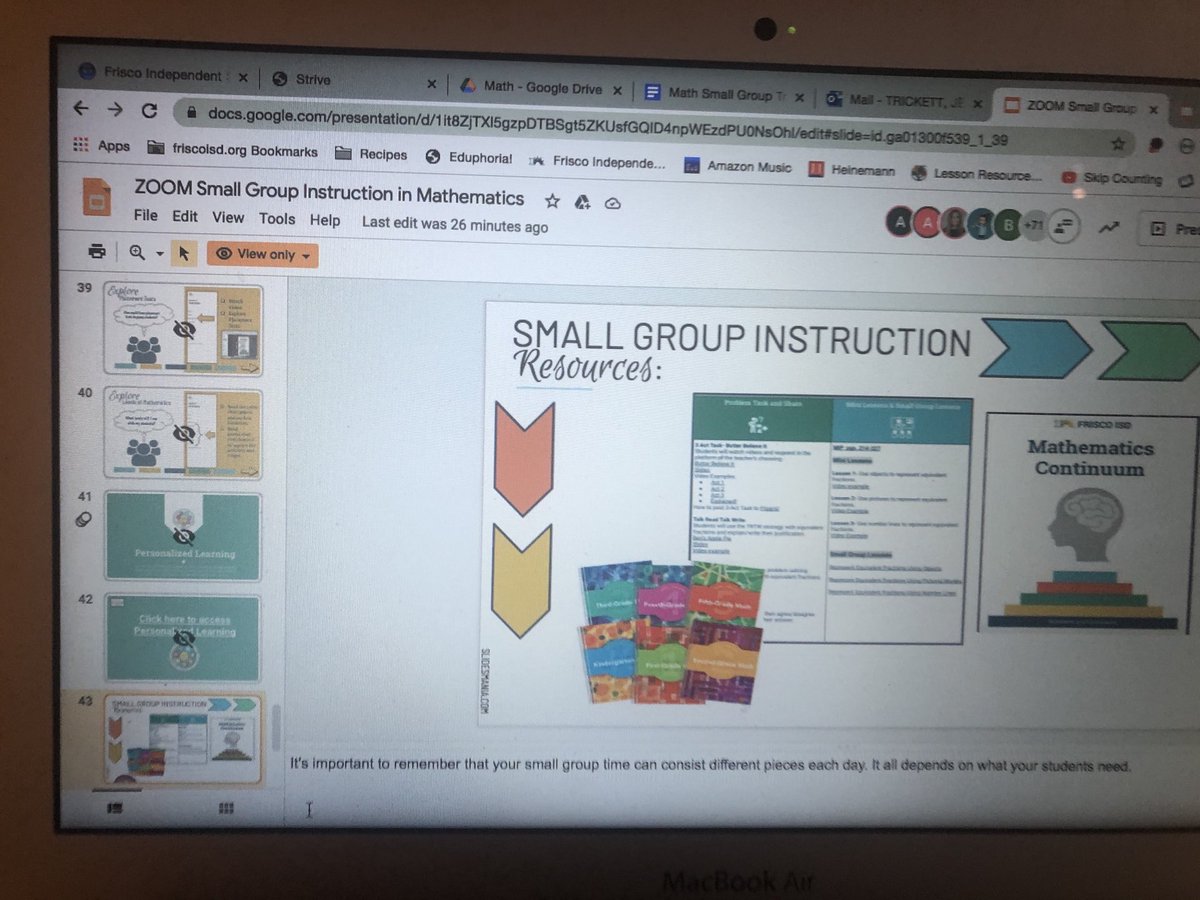 AWESOME training on math small groups!  Thanks ⁦@mcorley75⁩ ⁦@ci_elem⁩ #FISDmathworkshop