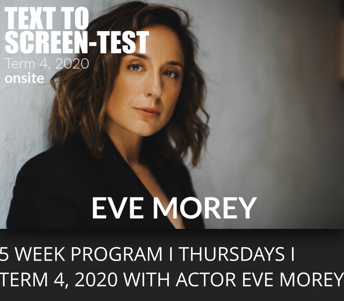 TeamEveMorey's tweet photo. For any budding actor in Melbourne: TEXT TO SCREEN-TEST with Eve Morey and Executive Producer of "#Neighbours" Jason Herbison. A 5 week workshop. Visit https://t.co/0XF1aHWWMe for more information. https://t.co/wssVZwqEfU