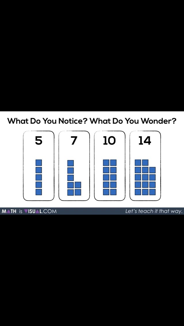 MathTalkCentral's tweet photo. @MathIsVisual we continued working on growing patterns today AND introduced mean &amp; average. #math #onlinemath #fullremotelearning #distancelearning https://t.co/n5OxBfaK0n