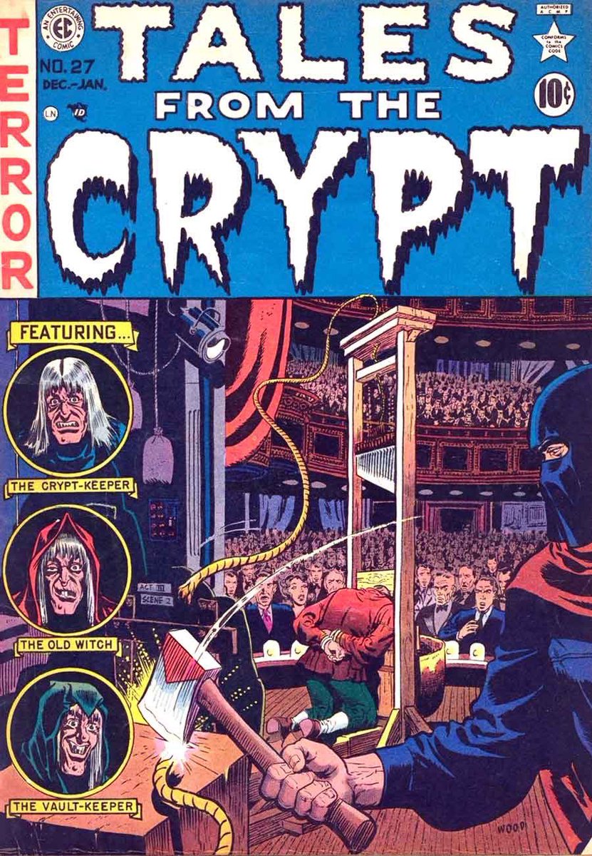 Wood’s earliest work was on horror comics in the 1950s, primarily for EC. The roster at EC remains a comic book Dream Team, and their work still holds up almost 70 years later.
