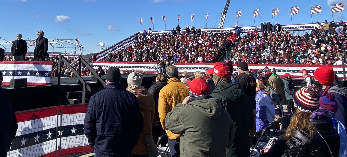 LouBarletta_PA's tweet photo. One last stop in PA for President @realDonaldTrump and it was right here in Luzerne County! We need to fight for President Trump tomorrow by doing one thing- VOTING! He’s counting on us in PA and we can’t let him down! https://t.co/WLQdmUjKqY