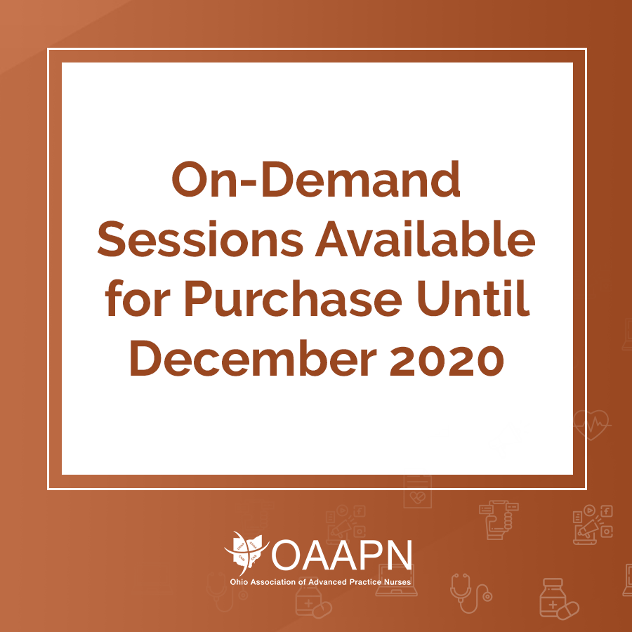 OAAPN's tweet photo. The #MonthOfLearning continues!
You can still purchase On-Demand Sessions until December 2020: https://t.co/CFjbo84QJ1
#CEs #Webinar #APRN https://t.co/UQv2k7UtFB