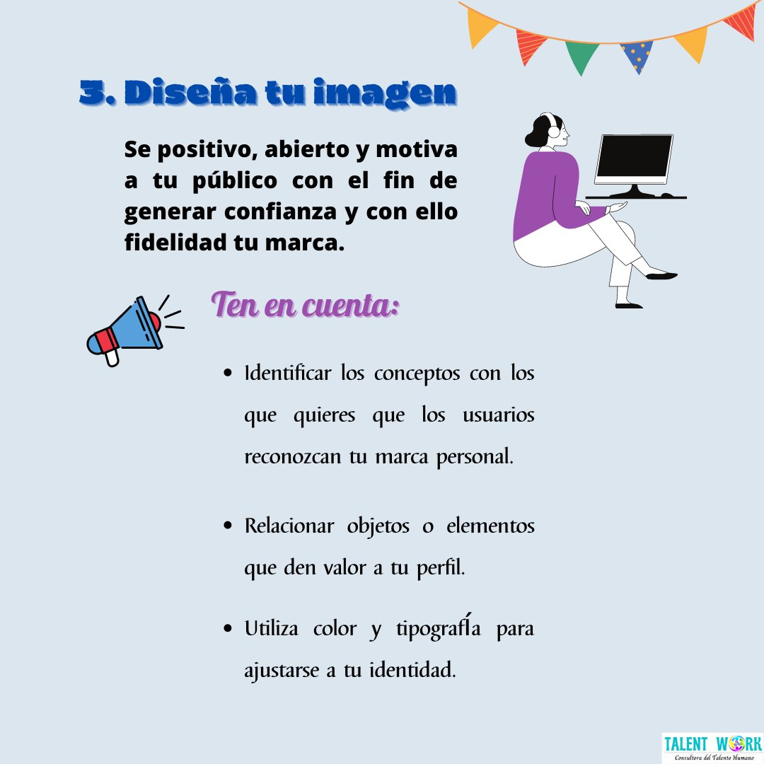 Consultorawork's tweet photo. ¡Hola! 👩💼
Consultora Talent Work te desea un buen inicio de semana y comparte 5 PASOS PARA CREAR TU MARCA PERSONAL:
.
.
.
🔹 Talent Work, porque tu empresa lo vale. 🔹
.
.
.
#TalentWork #consultoradeltalentohumano https://t.co/1GyyRac8OI