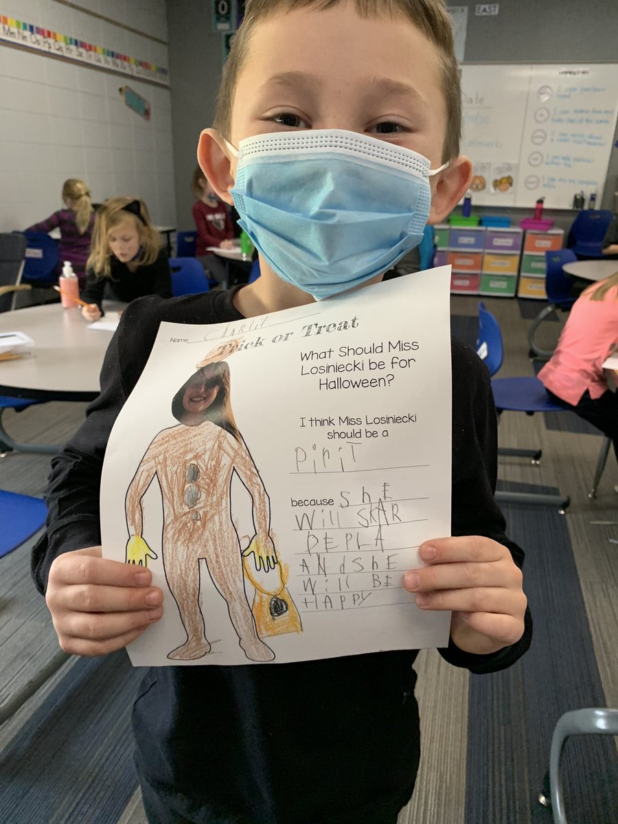 I can’t believe it’s already November! 1st grade had so much fun at our Fall Harvest Party last week! The students even got to design Halloween costumes for me...check them out!